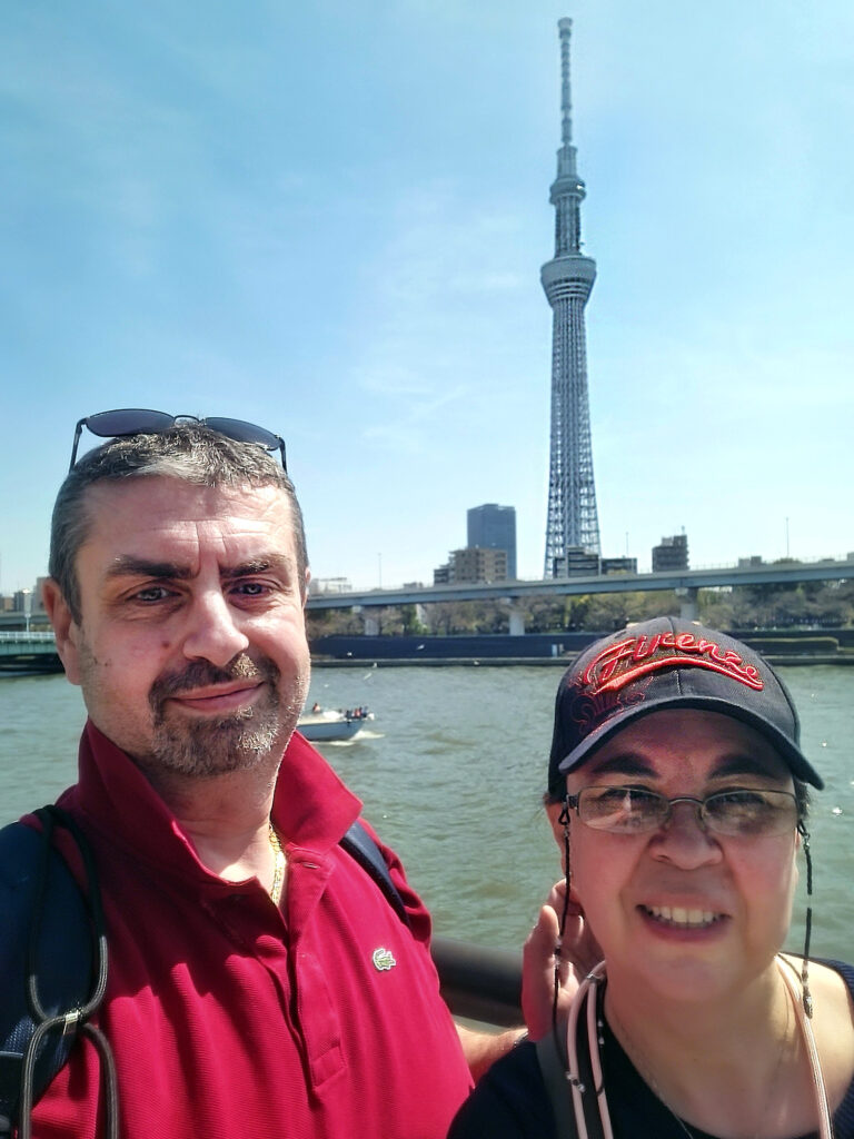 Fiume Sumida e Tokyo Sky Tree