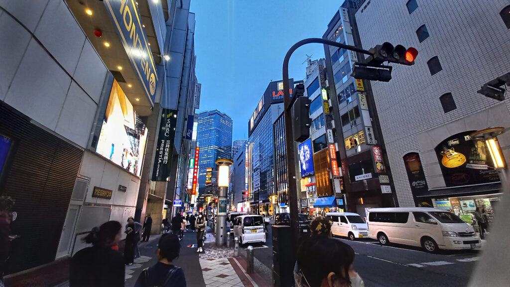 Shibuya di sera