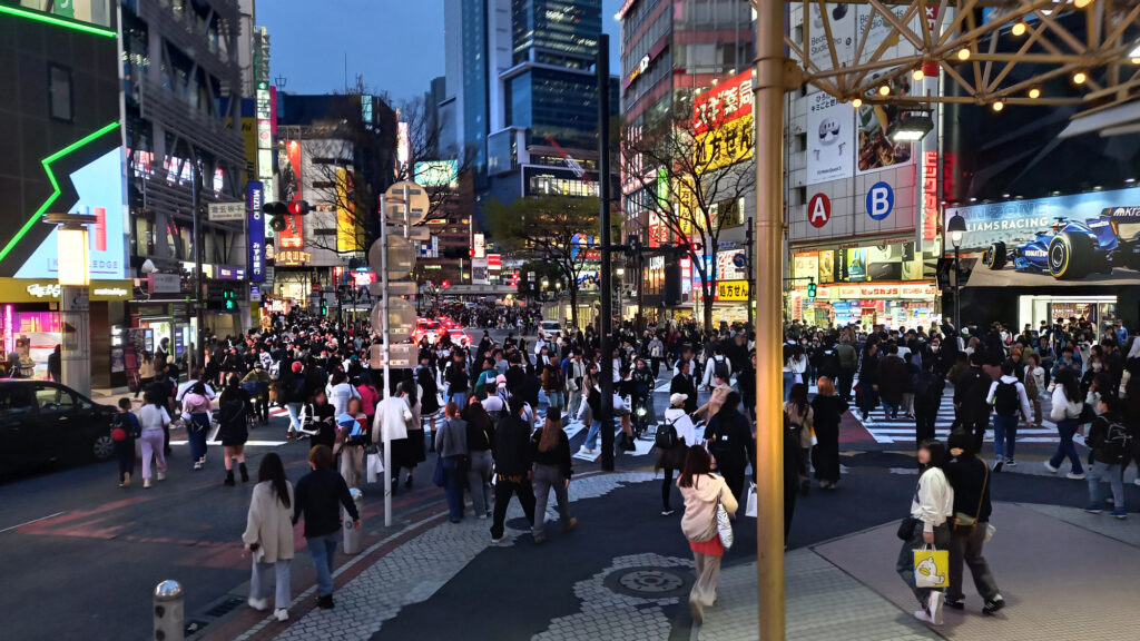 Shibuya di sera