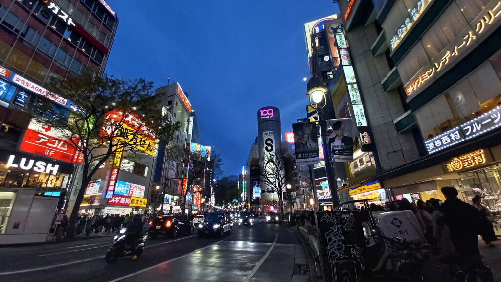 Shibuya di sera