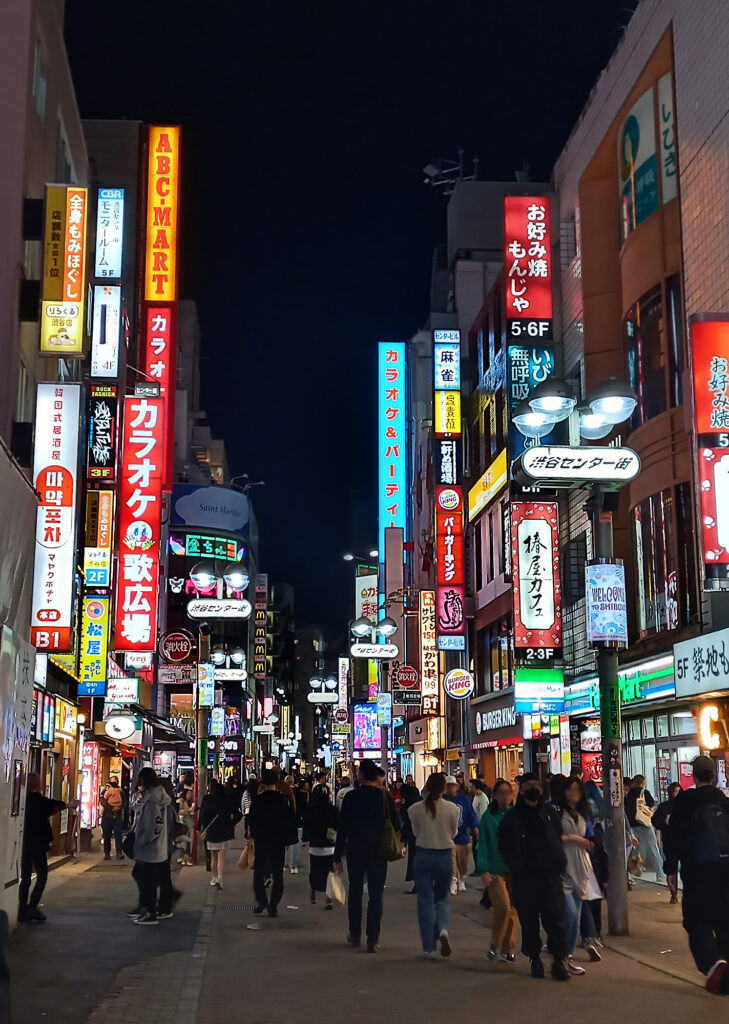 Shibuya di sera