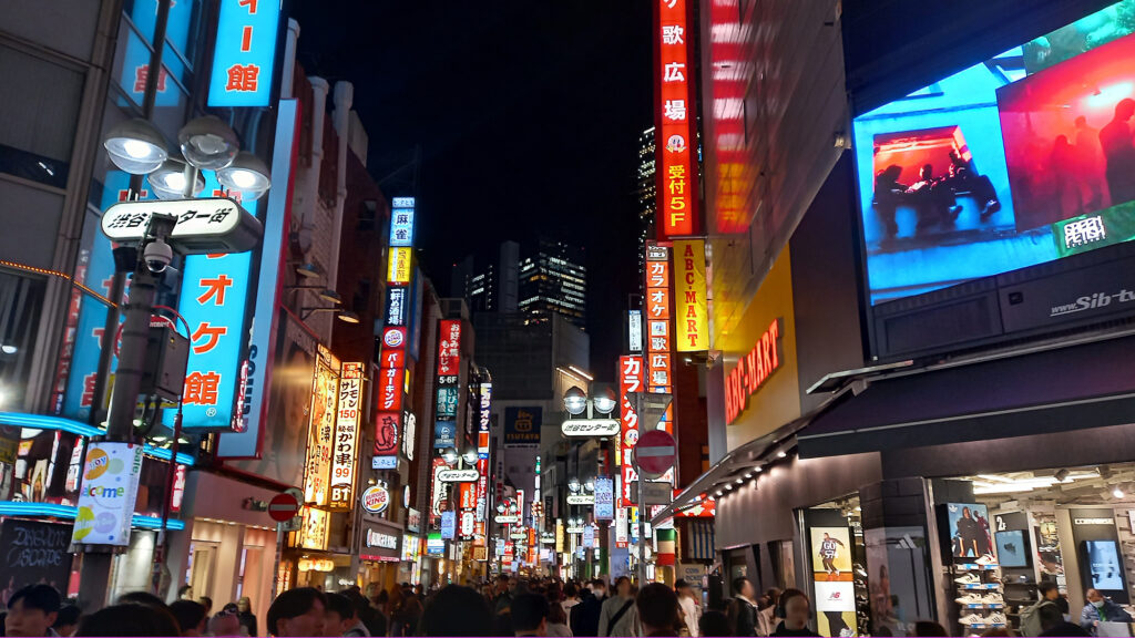 Shibuya di sera