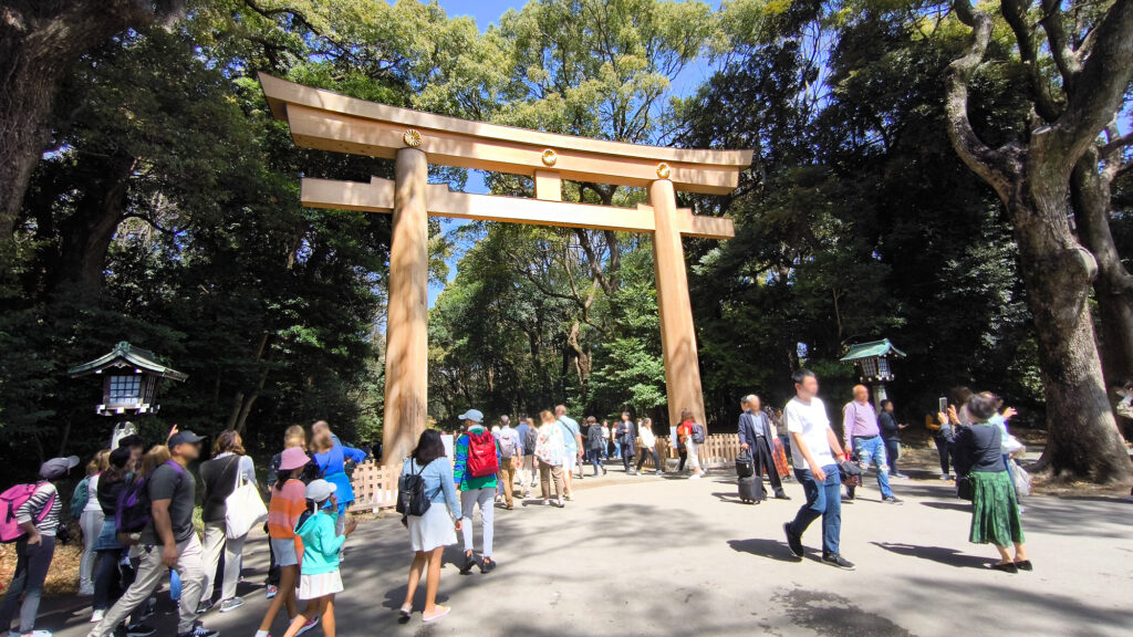 3_Tokyo Shibuya Harajuku Parco Yoyogi - torii ingresso sud