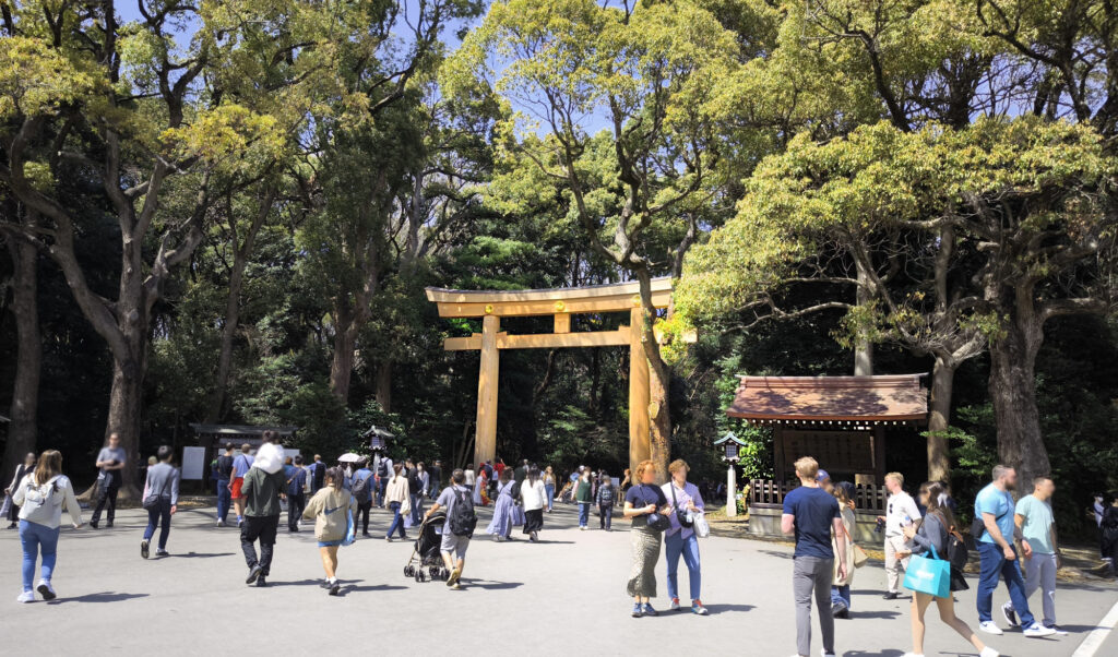 3_Tokyo Shibuya Harajuku Parco Yoyogi - torii ingresso sud
