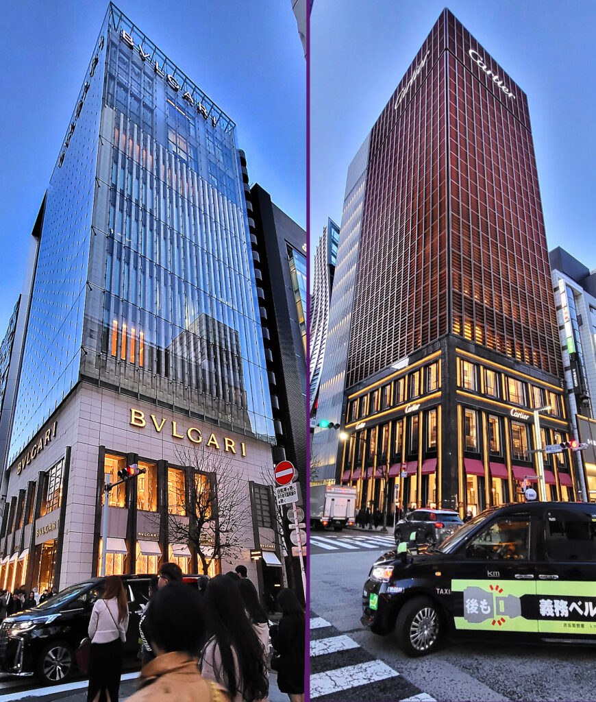2a_Tokyo Ginza Cartier e Bulgari Chuo dori