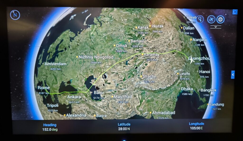 viaggio Roma-Guangzhou