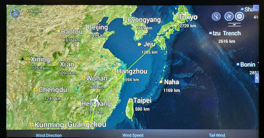 viaggio Guangzhou-Tokyo