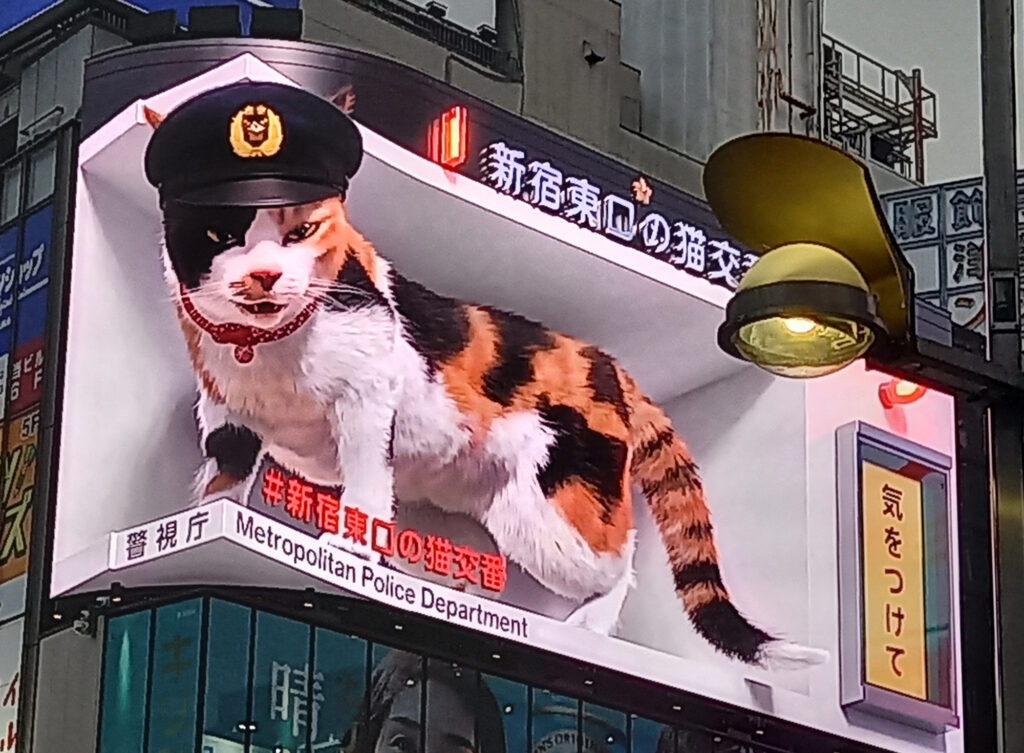 6_Tokyo Shinjuku - gatto 3d Giant 3D Cat