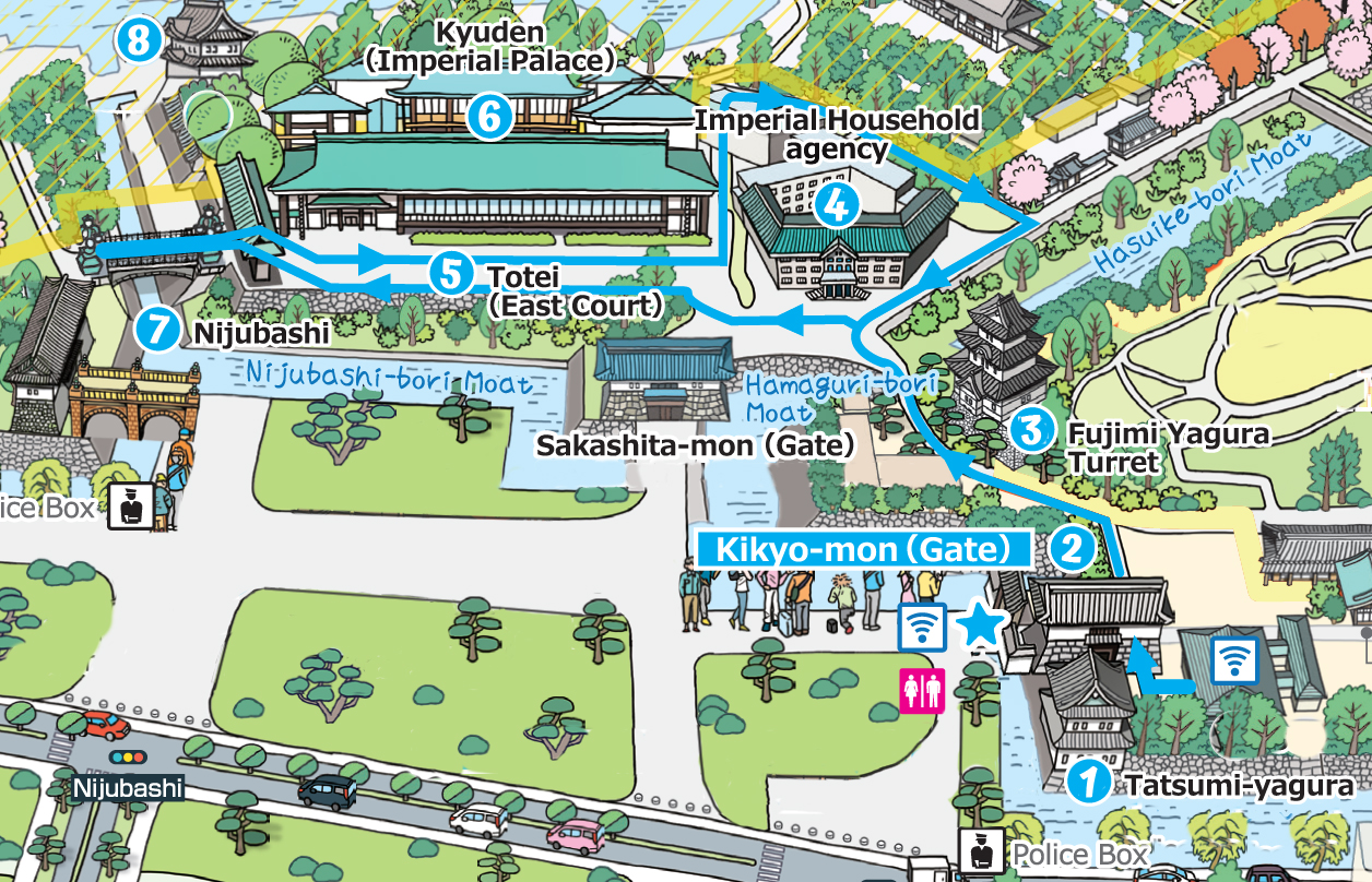 mappa tour palazzo imperiale