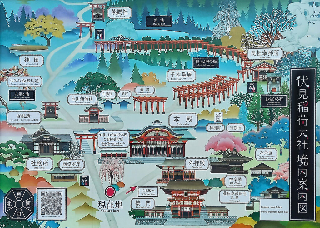 Fushimi Inari Shrine mappa