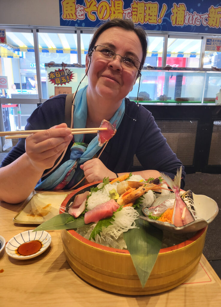 Osaka - ristorante Janbo-tsuribune Tsurikichi in Shinsekai