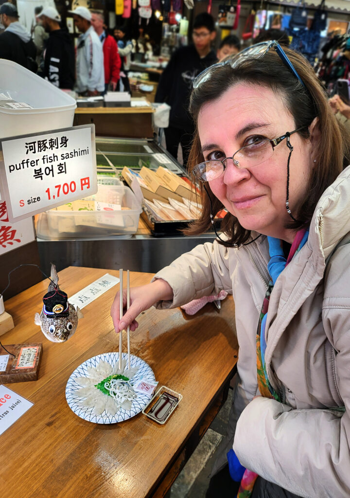 Osaka - Kuromon Market - fugu